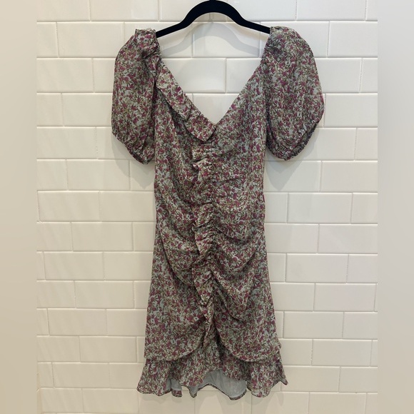 ASTR The Label Shirred Ruffle Mini Dress - Picture 4 of 5